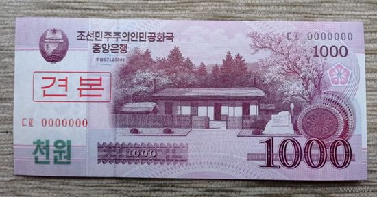 Werty71 КНДР Северная Корея 1000 вон 2008 UNC банкнота
