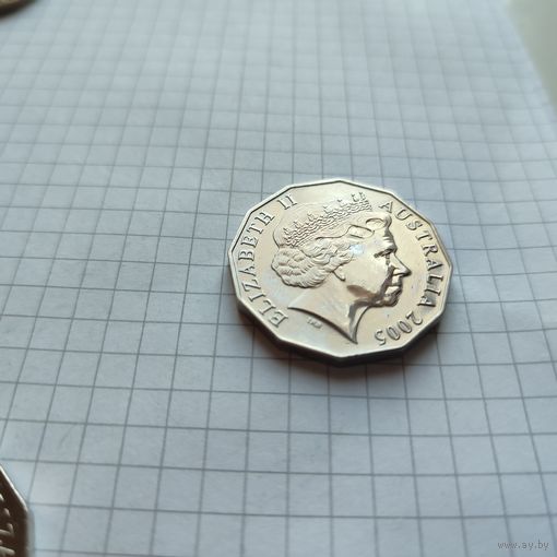50 центов Австралии 2005 года. 18 игры содружества в Мельбурне.
