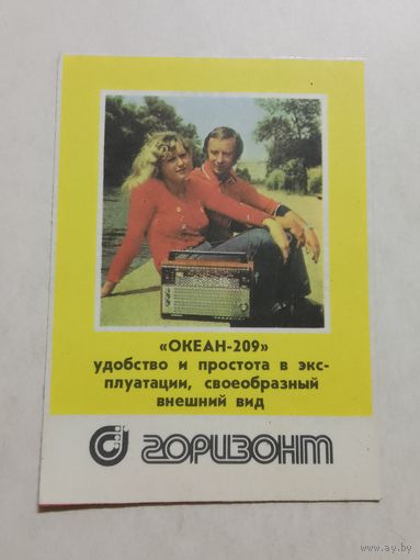 Карманный календарик. Горизонт. 1981 год