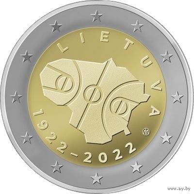 Литва 2 евро, 2022 100 лет баскетболу в Литве UNC