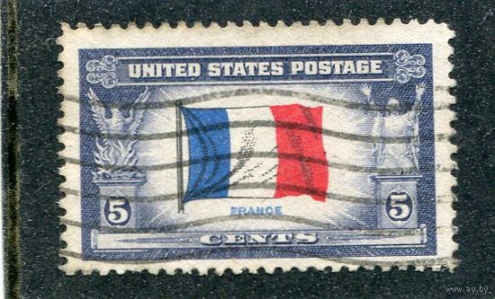 США. Флаги стран, участников второй мировой войны. Франция