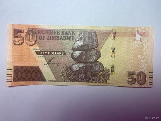 Зимбабве 50 долларов 2020 год -02