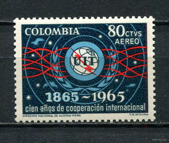 Колумбия - 1965 - Международный союз электросвязи - [Mi. 1061] - полная серия - 1 марка. MNH.  (Лот 40Fu)-T25P7