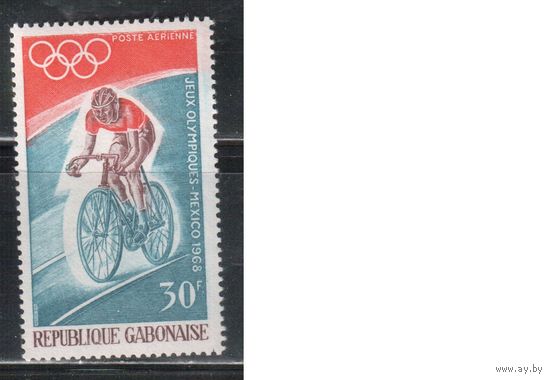 Габон-1968 (Мих.309) , ** ,   Спорт, Велоспорт , Велосипеды,