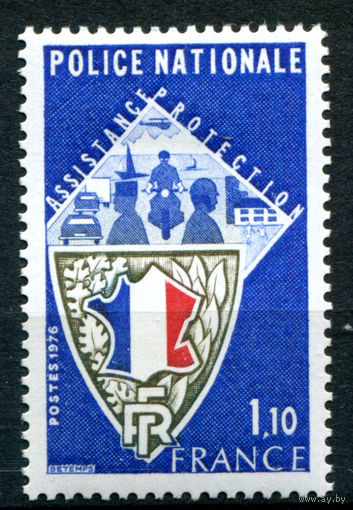 Франция - 1976г. - национальная полиция - 1 марка - полная серия, MH [Mi 1995]. #2-Fr-27-A-1