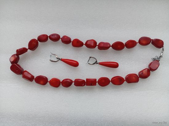 Бусы, сережки