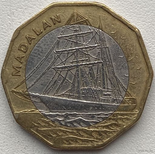 Кабо-Верде 100 эскудо 1994 г. Корабли. Парусник Madalan