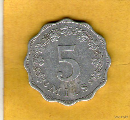 Мальта 5 миль 1972г.