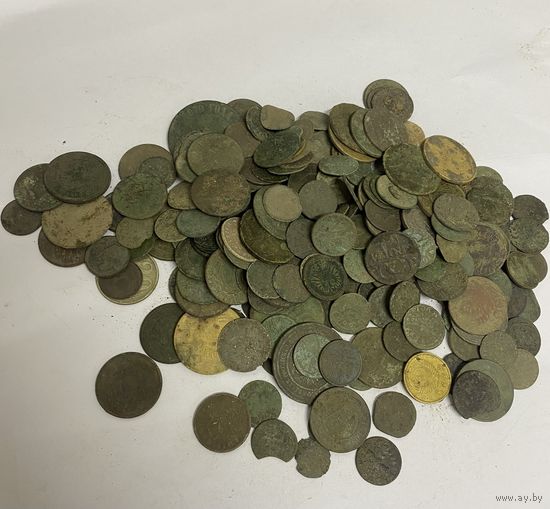 Лот монет разные 260+шт