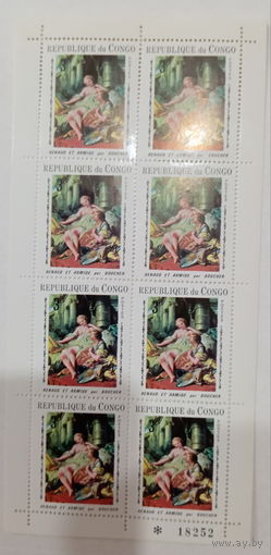 Конго 1970 искуссство лист  MNH