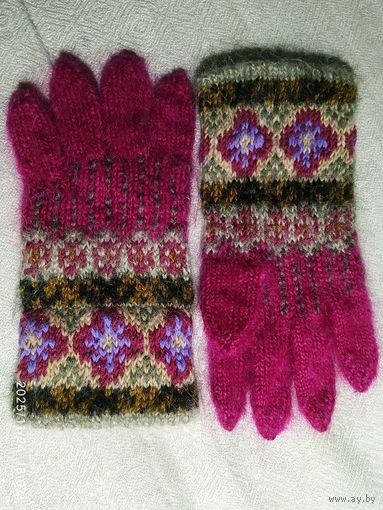 Перчатки. Мохер + шерсть.