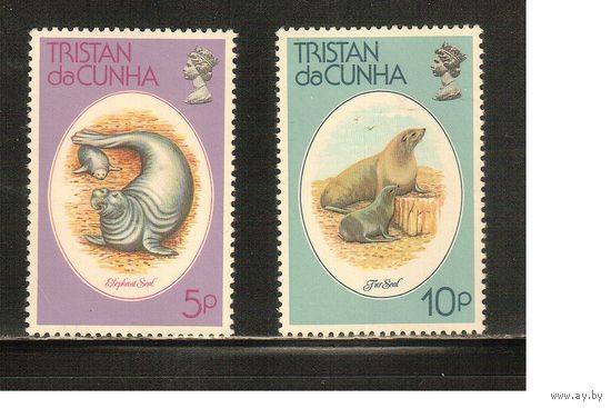 Тристан-да-Кунья-1979Мих.253-254) , ** ,  Морская фауна,