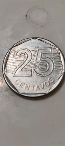Бразилия 25 сентавос 1995