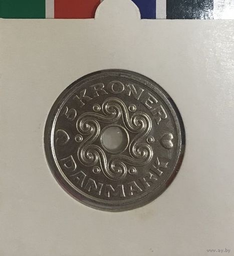 Дания 5 крон 1997 LG JP в холдере