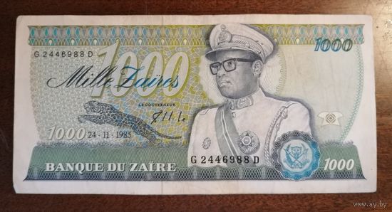Заир 1000 заир 1985 г., P:31
