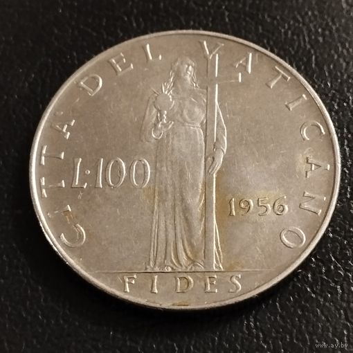 Ватикан 100 лир 1956г.