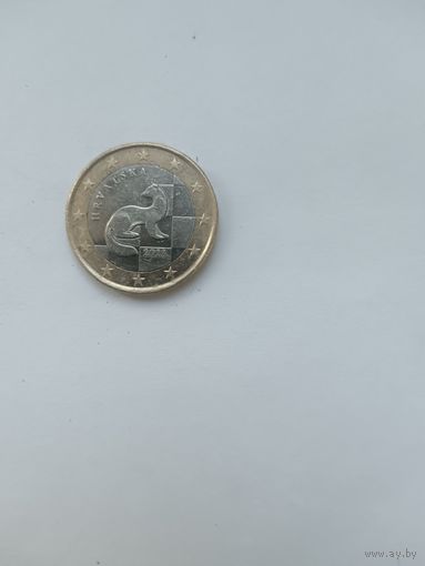 1 евро 2023 года Хорватия.