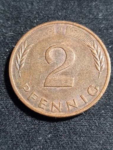 Германия 2 пфеннига 1984 J