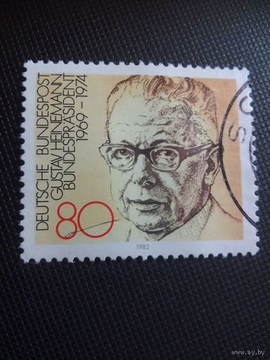 ФРГ. Г.Хайнеманн. 1982г. гашеная