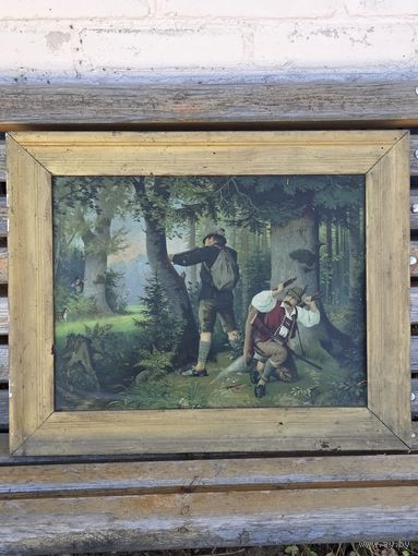 Старинная литография