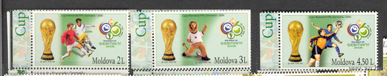 Молдова (Молдавия)- 2006 - Футбол. Чемпионат мира по футболу в Германии, серия **