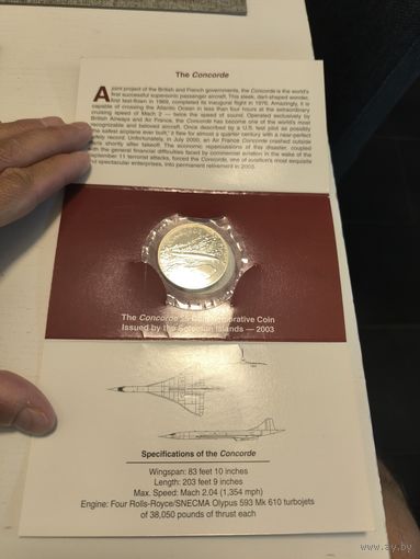 5 долларов Соломоновы острова Конкорд