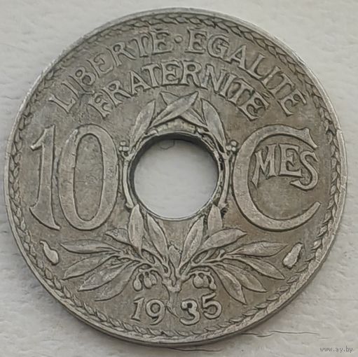 Франция 10 сантим 1935