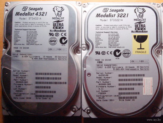 Ретро HDD IDE Seagate 2шт