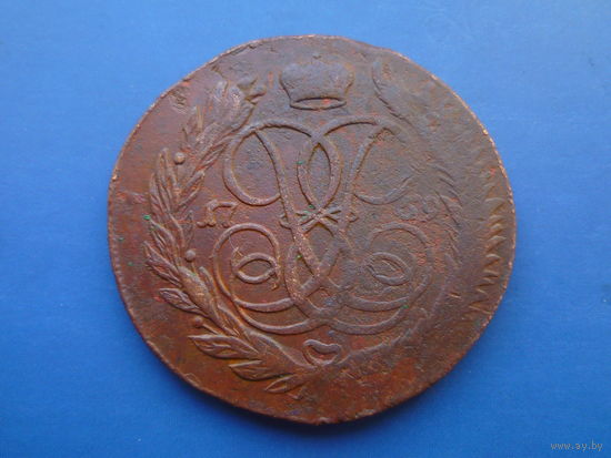 5 КОПЕЕК 1759 ММ РЕДКАЯ (R)! СОХРАН!!!