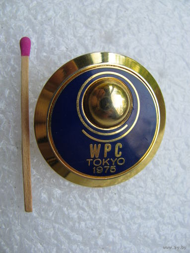 Знак. Федерация пауэрлифтинга. Токио, Япония. 1975 г. WPC TOKYO powerlifting sport. тяжёлый