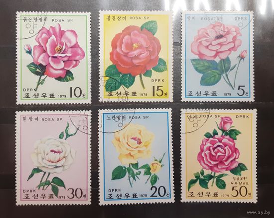 Корея. 1979 год. Флора. Цветы. Розы (451)