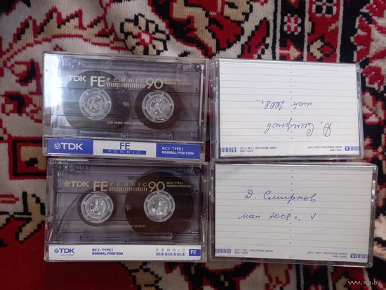 Сборник аудиокассет TDK Fe 90 Религиозные проповеди проторией Дмитрий Смирнов 4 штукb