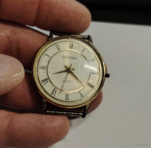 Часы SEKONDA кварц (идут) позолота, без МЦ!!