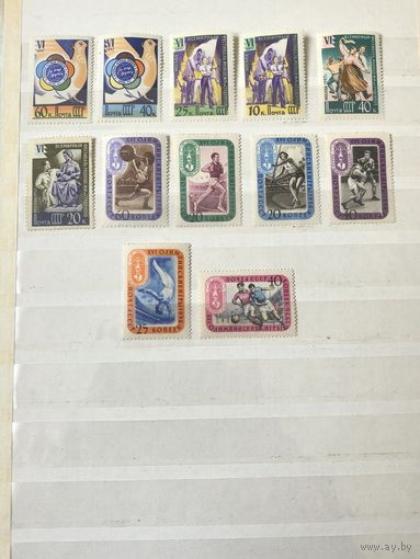 Лот чистых марок 1957 г