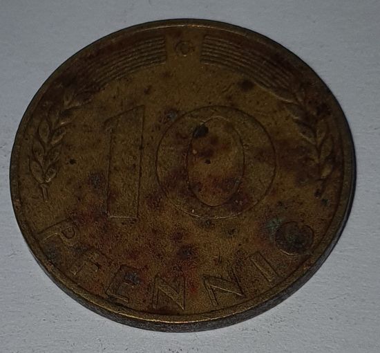 ФРГ 10 пфеннигов 1950