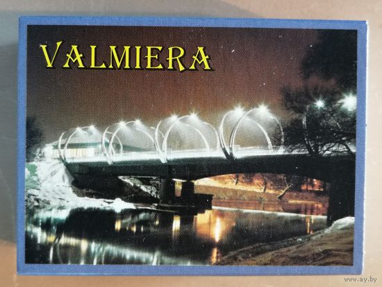 Латвия, города на спичечных коробках, Валмиера, 7 х 5 х 2 см, спички