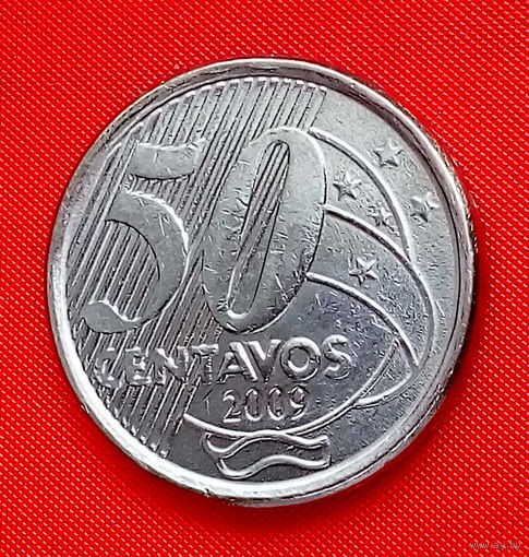 02-03 Бразилия, 50 сентаво 2009 г.
