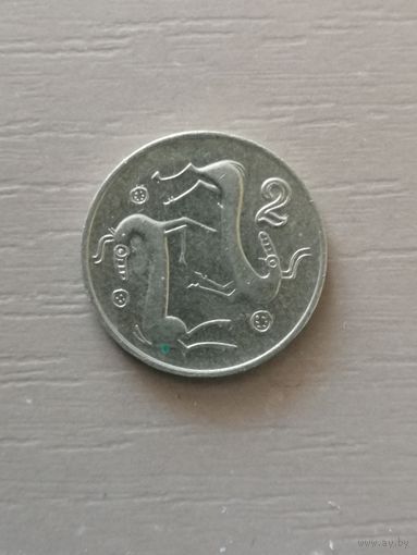 Кипр 2 цента, 1994 год, KM# 54.3