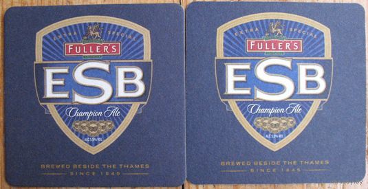 Подставка под пиво ESB (Великобритания) No 2
