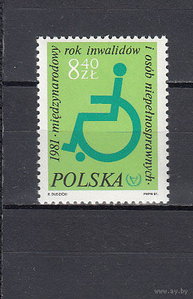 Медицина. Польша. 1981. 1 марка. Michel N 2763 (1,3 е)