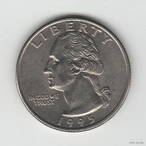 Quarter Dollar LIBERTY 1995 года ( P ) перевертыш ((54 ))