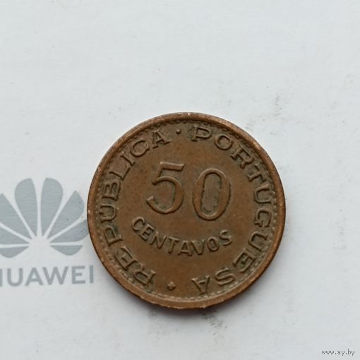 Ангола 50 сентаво, 1958 года. 517