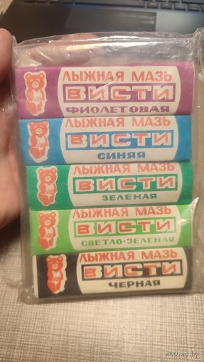 Лыжная Мазь Висти Олимпийский Мишка Новая Упаковка