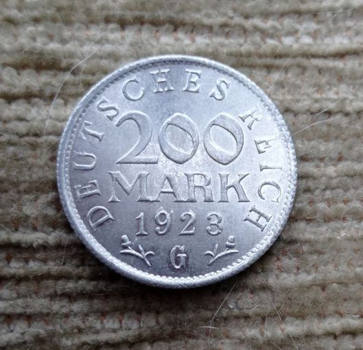 Werty71 Германия 200 марок 1923 G Веймар