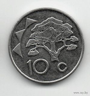 РЕСПУБЛИКА НАМИБИЯ 10 ЦЕНТОВ 2009. ДЕРЕВО