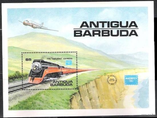 1986 Антигуа и Барбуда 948/B110 Локомотивы 6,00 евро
