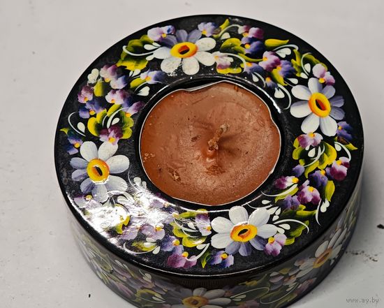 Подсвечник ручная роспись