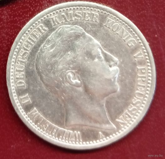 Пруссия 2 марки 1908. Нечастая