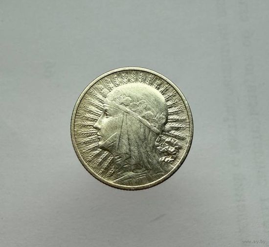 2 злотых 1933 г. Ядвига. Штемпельный блеск. Видео в описании. С 1 рубля.