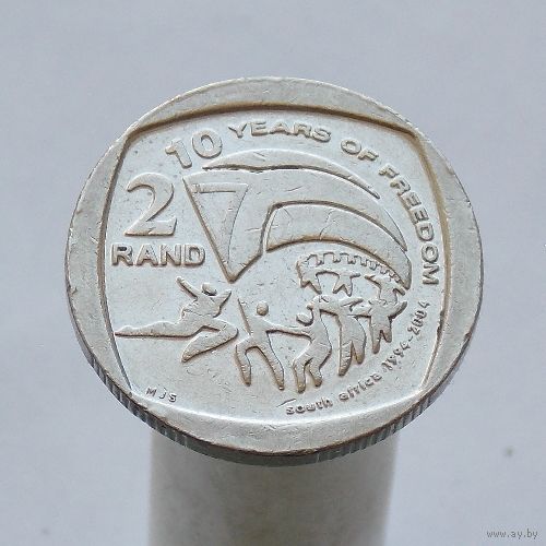 ЮАР 2 ранда  2004 10 лет первым всеобщим выборам